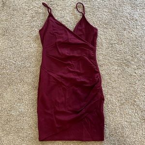 Forever 21 Maroon Bodycon Dress